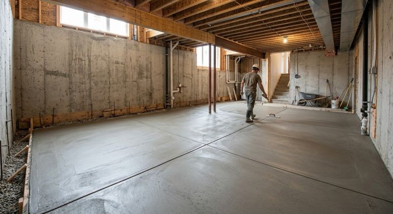Basement Concrete Installation in Holtwood, PA