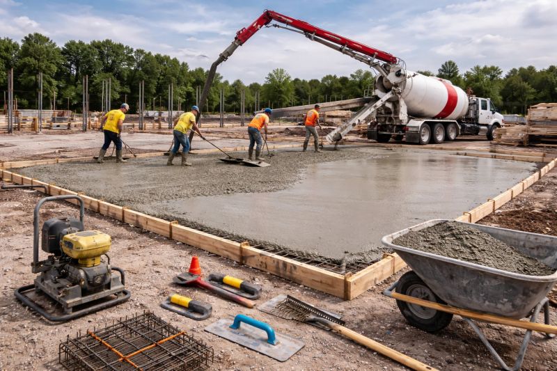 Commercial Slab Construction in Abingdon, MD