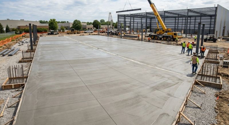 Commercial Slab Installation in Nottingham, MD