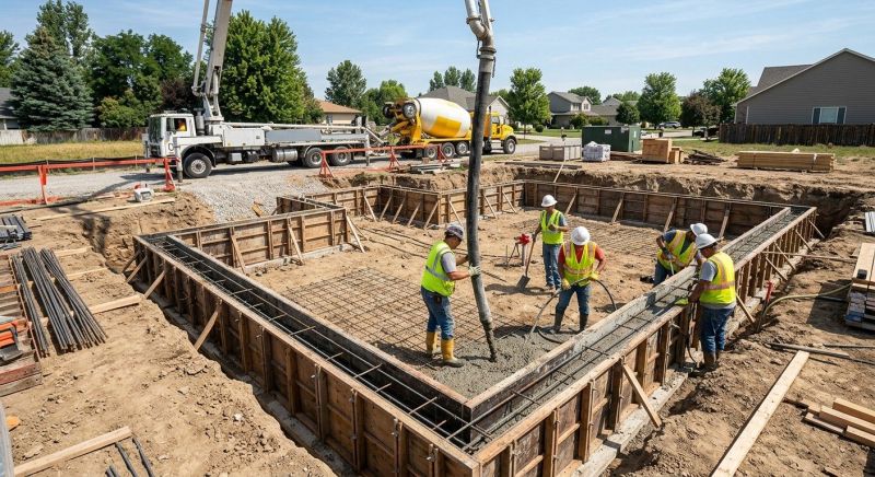 Concrete Foundation Installation project example
